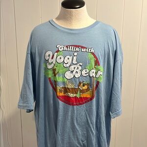 Blue Yogi Bear Graphic T-Shirt